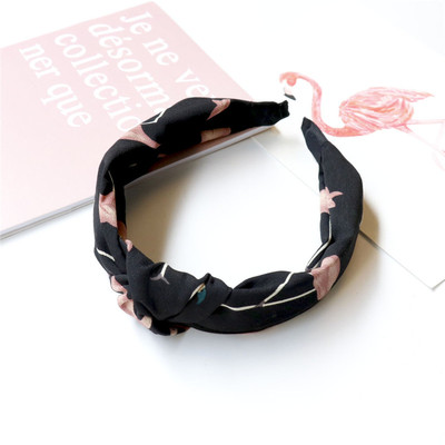 Accesoriu de par in doua modele, alb-negru cu imprimeu