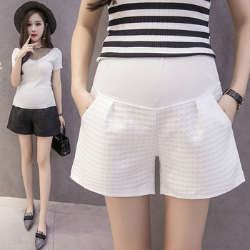 Къси ежедневни панталони за бремени жени с ластичен колан