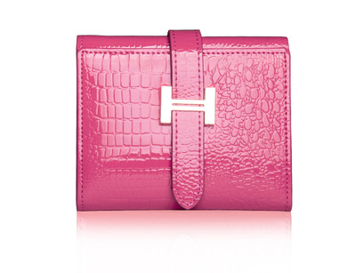 Portofel de dama confortabil din piele lacuita in mai multe culori