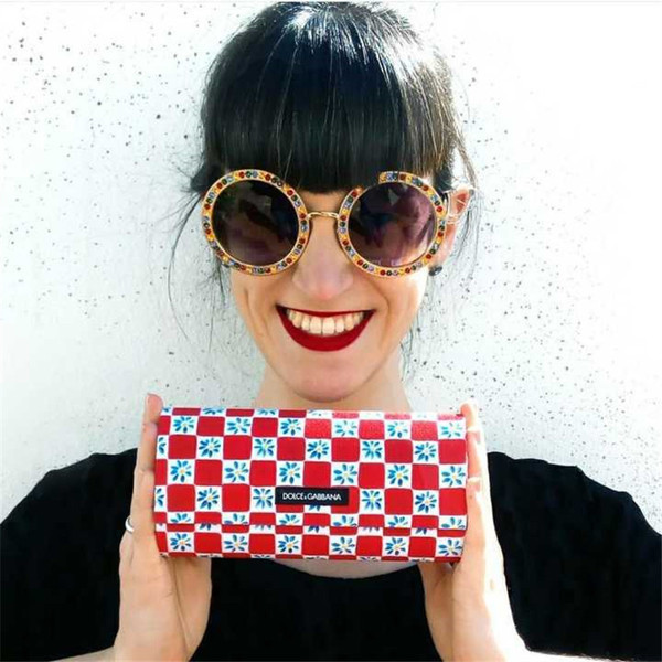 Ochelari moderni de dama cu pietre decorate in forma rotunda, culori diferite