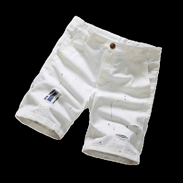 Blugi scurti de barbati rupti in mai multe culori