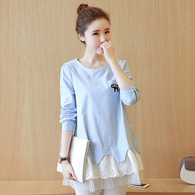 Cămașă de damă pentru gravide în două modele cu mâneci scurte și lungi