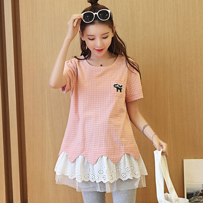 Cămașă de damă pentru gravide în două modele cu mâneci scurte și lungi