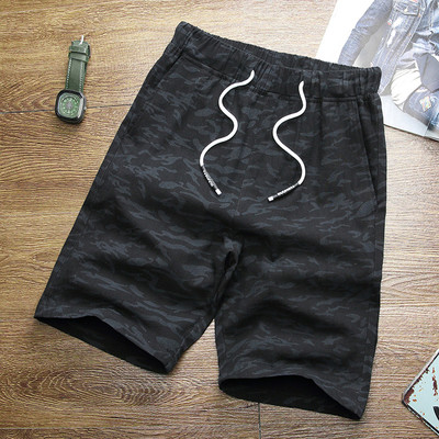 Sport - pantaloni scurți casual pentru bărbați cu margini colorate cu inscripție în mai multe culori