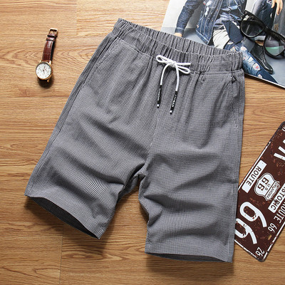 Sport - pantaloni scurți casual pentru bărbați cu margini colorate cu inscripție în mai multe culori