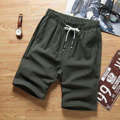 Sport - pantaloni scurți casual pentru bărbați cu margini colorate cu inscripție în mai multe culori