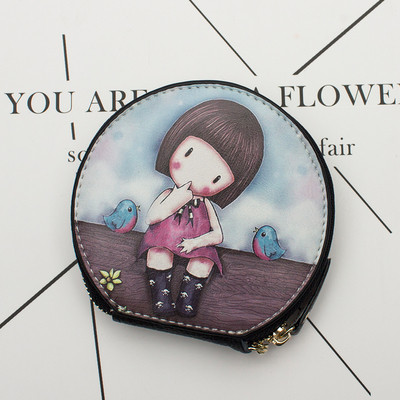 O poșetă mică de femei cu diverse desene animate