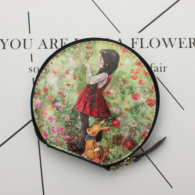 O poșetă mică de femei cu diverse desene animate