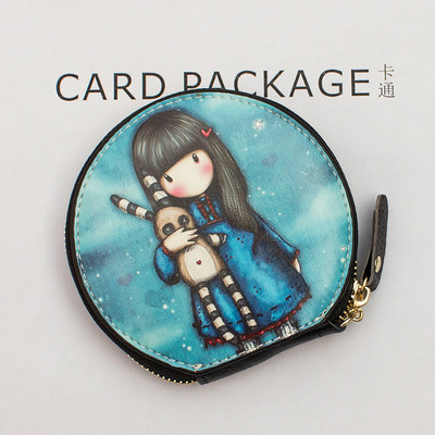 O poșetă mică de femei cu diverse desene animate