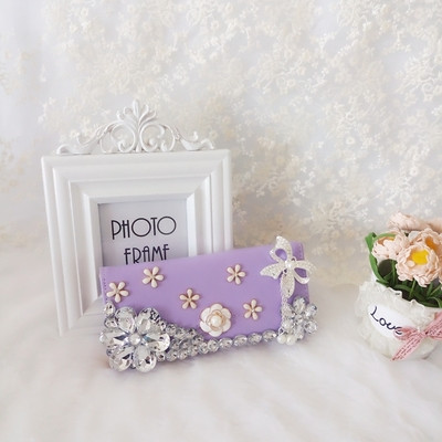 Portofel de dama cu pietre decorative in mai multe culori