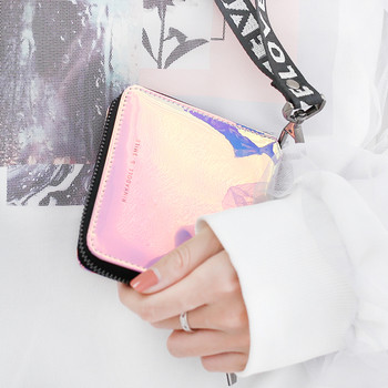 Γυναικείο μικρό πορτοφόλι σε δύο χρώματα νέον