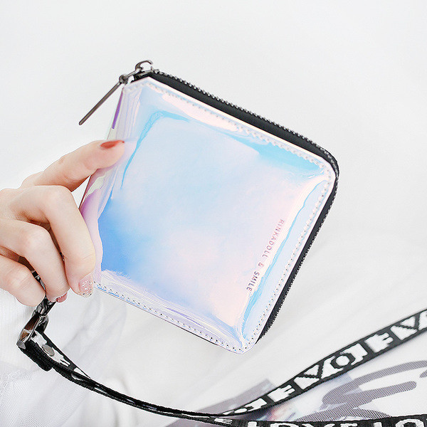 Portofel mic de dama in doua culori neon