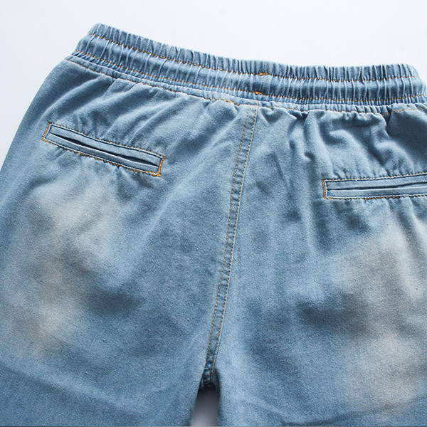 Blugi de vara barbatesti cu talie elastica in doua culori