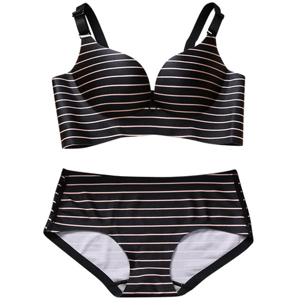 Lenjerie elegantă în două părți - bikini și sutien, în diferite culori în dungi