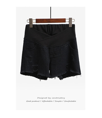 Къси дънкови панталони за бременни жени в няколко цвята