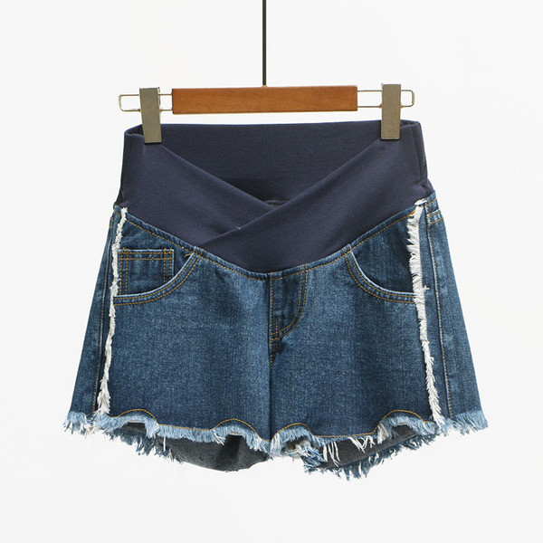 Къси дънкови панталони за бременни жени в няколко цвята