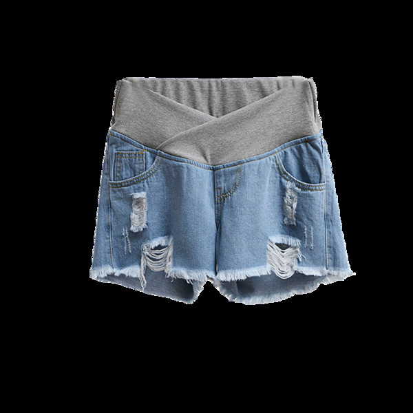 Къси дънкови панталони за бременни жени в няколко цвята