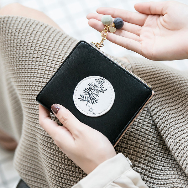 Mini portofel de dama cu aplicatie in mai multe culori