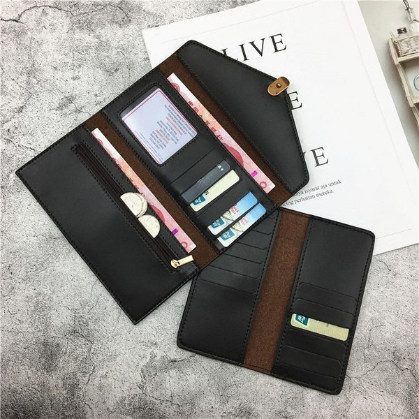 Portofele de dama elegante cu inchizator metalic