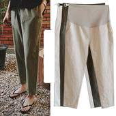 Λεπτά βαμβακερά παντελόνια για έγκυες γυναίκες