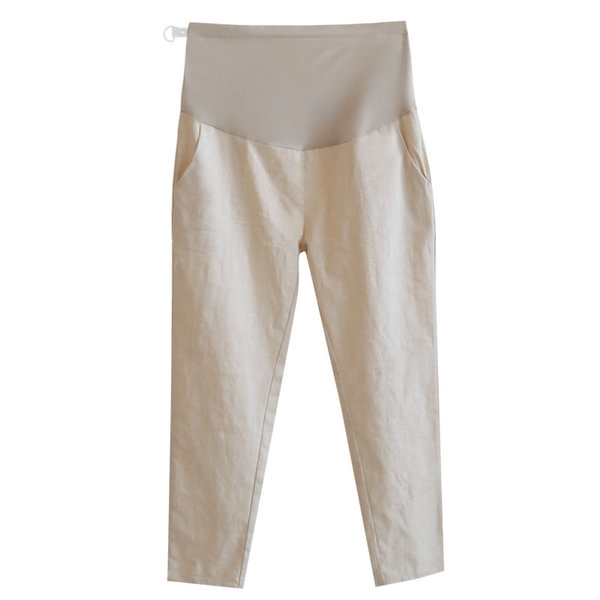 Λεπτά βαμβακερά παντελόνια για έγκυες γυναίκες