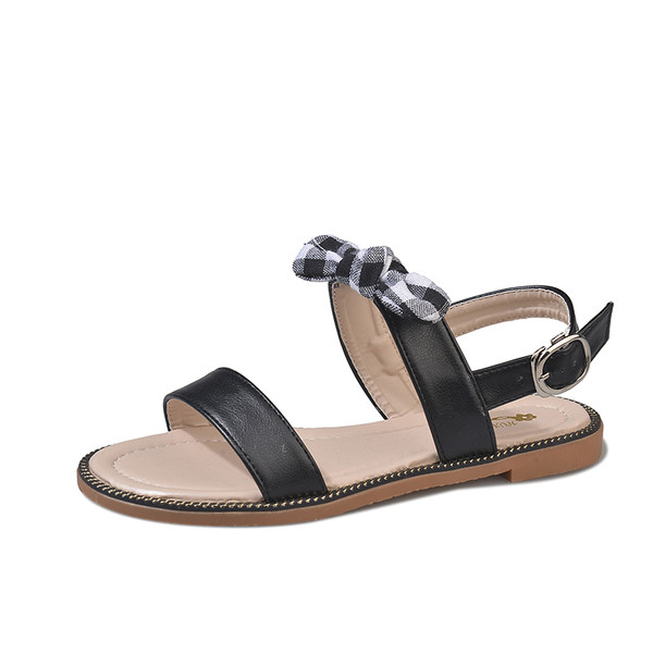 Sandale dama cu panglica decorativa