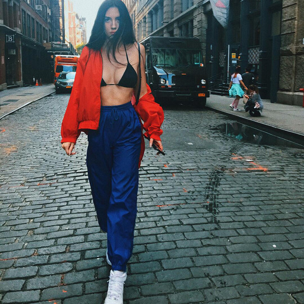 Pantaloni sport casual dama model lat