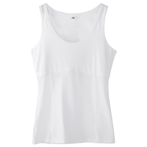 Top de damă model Slim de culoare albă