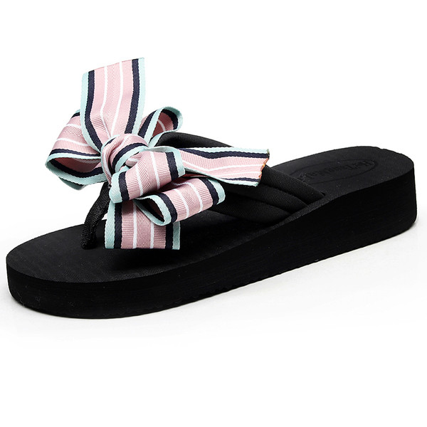 Papuci casual de dama cu panglica si talpa plata