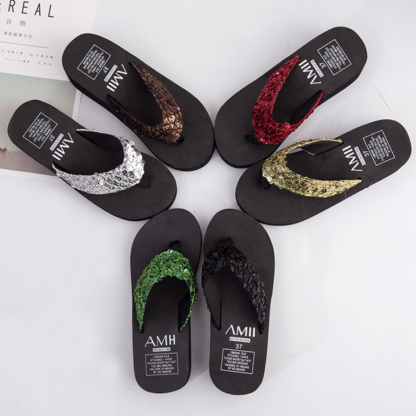 Papuci de damă cu vârf strălucitor în cinci culori, cu talpă plată