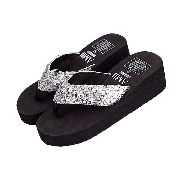 Papuci de damă cu vârf strălucitor în cinci culori, cu talpă plată