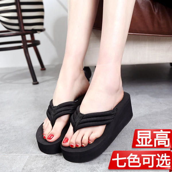 Papuci de dama cu platforma pe platforma intr-un model simplu in diferite culori