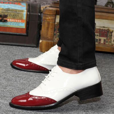 Formal men`s eco leather shoes in three colors