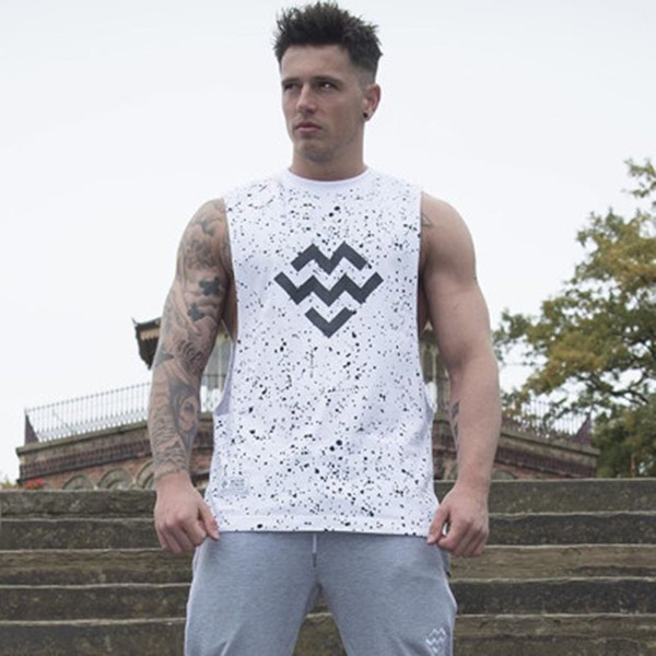 Vesta sport pentru barbati in doua culori cu inscriptie