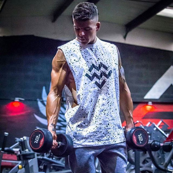 Vesta sport pentru barbati in doua culori cu inscriptie