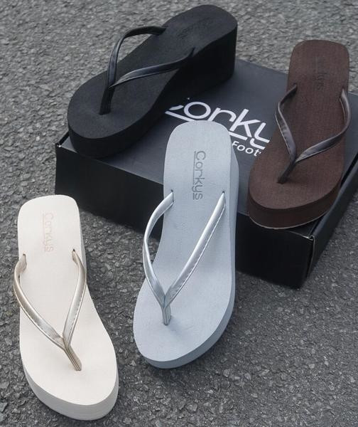 Papuci de dama simpli cu platforma in mai multe culori