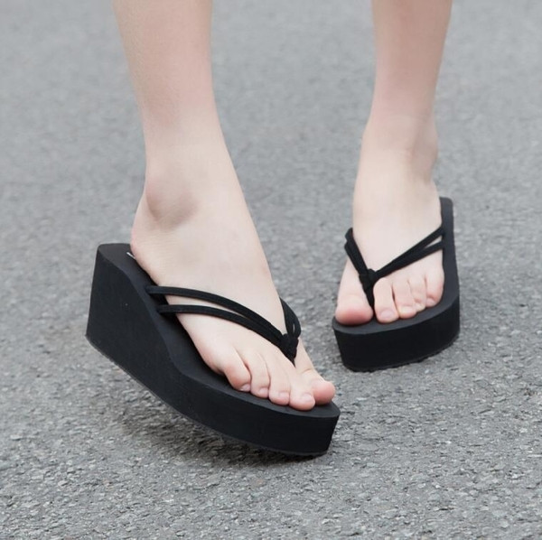 Papuci de dama simpli cu platforma in mai multe culori
