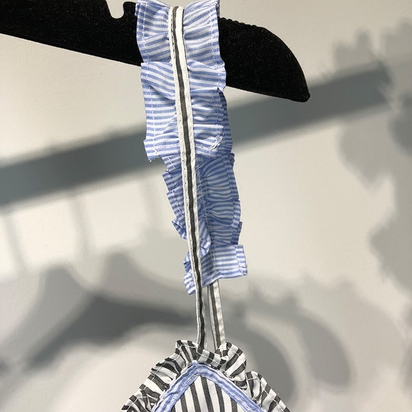 Maieu scurt, elegant, cu dungi pentru femei