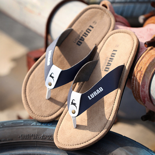 Papuci pentru bărbați din piele ecologică în trei culori