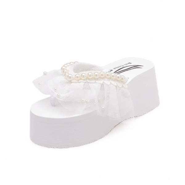 Papuci de dama cu platforma si decorati in mai multe culori