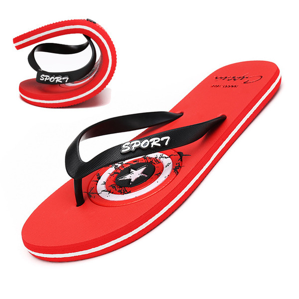 Papuci de plaja barbati prin deget in culori diferite in doua modele