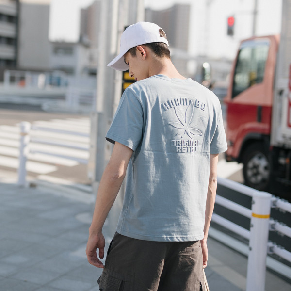 Tricou bărbătesc în mai multe culori cu imprimeu floral-gheață și inscripție