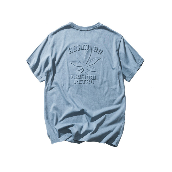 Tricou bărbătesc în mai multe culori cu imprimeu floral-gheață și inscripție