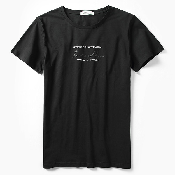 Tricou casual barbatesc cu maneci scurte in mai multe culori cu inscriptie