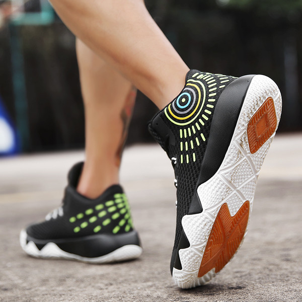 Adidasi de baschet respirabili pentru barbati cu talpa antiderapanta in 4 culori