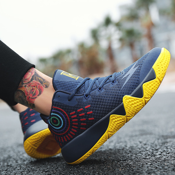 Adidasi de baschet respirabili pentru barbati cu talpa antiderapanta in 4 culori