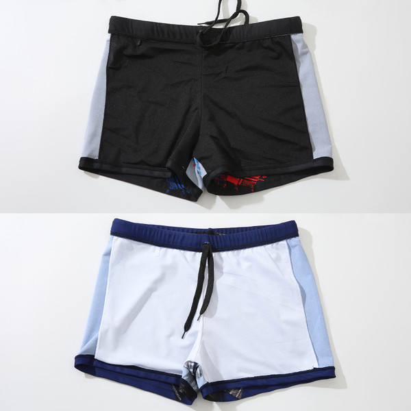 Costum de baie pentru bărbați în trei culori cu aplicație