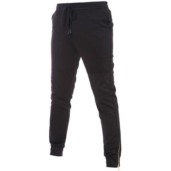 Costum sport uni pentru bărbați, cu fermoare decorative laterale