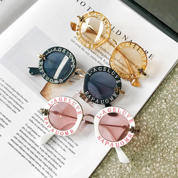 Stílusos gyerek napszemüveg lányoknak több színben felirattal