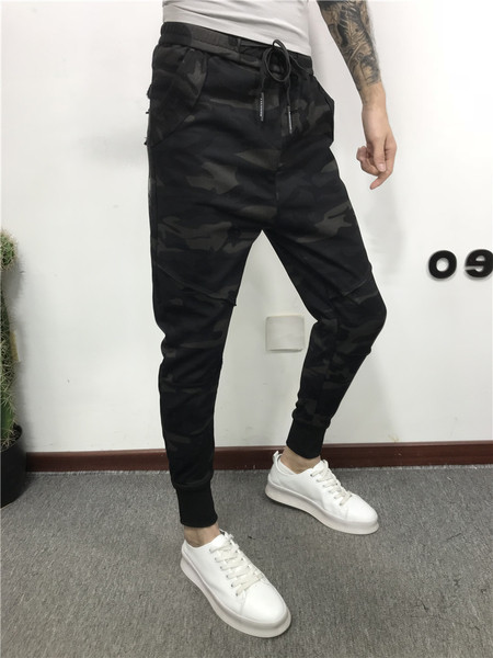 Мъжки анцуг с щампа и надпис в два модела 